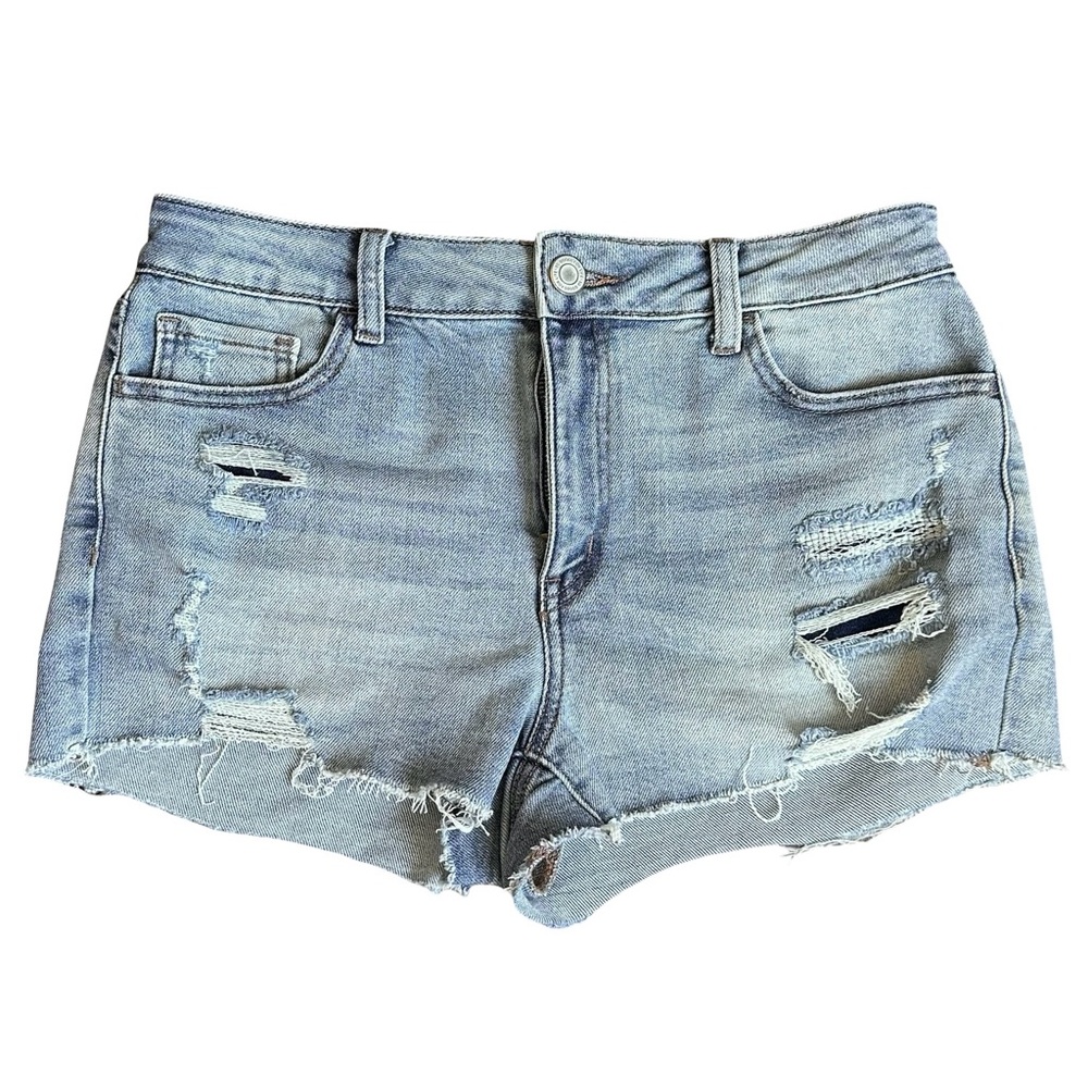 SO Juniors High Rise Shorties size 13/30 women's denim shorts